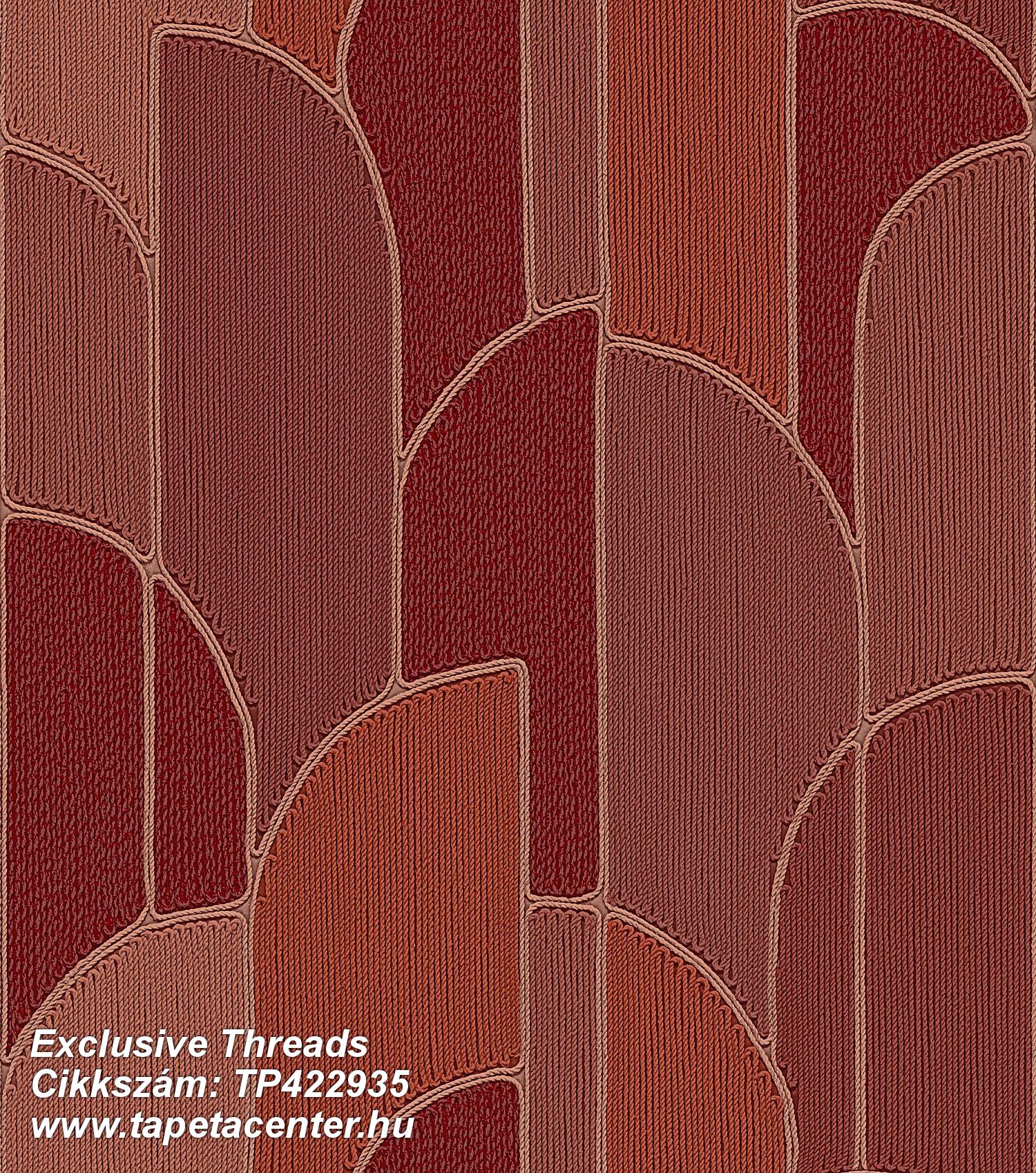 3d hatású,egyszínű,geometriai mintás,textil hatású,textilmintás,barna,narancs-terrakotta,lemosható,vlies tapéta 